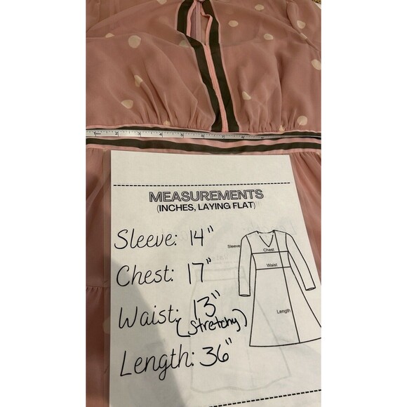 NWT Anthro Gal Meets Glam Finley Tiered Polka Dot Midi Dress Size 0 Petite - Picture 6 of 12